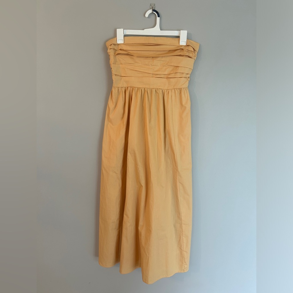 NEVER WORN Abercrombie + Fitch Orange Strapless Dress